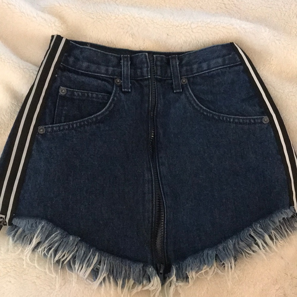 LF CARMAR DENIM zip up skirt
